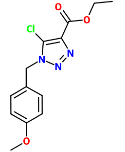 (image for) MC009928 Ethyl 5-chloro-1-[(4-methoxyphenyl)methyl]-1H-1,2,3-triazole-4-carboxylate